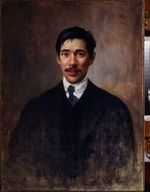 Parchomenko, Iwan Kirillowitsch - Porträt von Schriftsteller Kornej Iwanowitsch Tschukowski (1882-1969)
