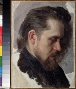 Newrew, Nikolai Wassiliewitsch - Porträt des Schriftstellers Nikolaj Pomjalowski (1835-1863)