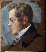 Mjasojedow, Grigori Grigorjewitsch - Porträt von Dichter Fürst Pjotr Andrejewitsch Wjasemski (1792-1878)