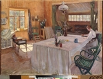 Winogradow, Sergei Arssenjewitsch - Im Haus des Malers Konstantin Korowin