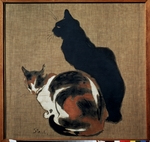 Steinlen, ThÃ©ophile Alexandre - Zwei Katzen