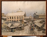 Wasnezow, Appolinari Michailowitsch - Moskau des 17. Jahrhunderts. Die Auferstehungsbrücke
