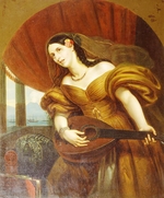 Kiprenski, Orest Adamowitsch - Bildnis Gräfin Maria Potozki mit Gitarre