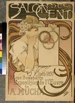 Mucha, Alfons Marie - Plakat der A. Muchas Ausstellung im Salon des Cent