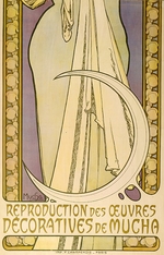 Mucha, Alfons Marie - Plakat für die Tanzgruppe Lygie (Unterteil)