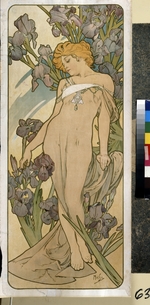 Mucha, Alfons Marie - Schwertlilien (Aus der Serie Blumen)