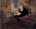 Morawow, Alexander Viktorowitsch - Porträt von Schriftsteller Graf Lew Nikolajewitsch Tolstoi (1828-1910)