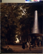 Achenbach, Oswald - Weg im Park