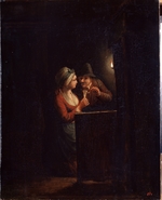 Schalcken, Godfried Cornelisz - Mann und Frau beim Kerzenlicht