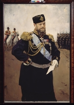 Serow, Valentin Alexandrowitsch - Porträt des Kaisers Alexander III. (1845-1894)