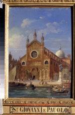 Adam, Jean-Victor Vincent - Ansichten von Venedig. Die Kirche Santi Giovanni e Paolo (San Zanipolo)