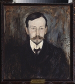 Turschanski, Leonard Viktorowitsch - Porträt von Schriftsteller Iwan Alexejewitsch Bunin (1870-1953)