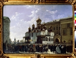 Bodri (Beaudry), Karl Petrowitsch (Karl Friedrich) - Osterprozession vor der Mariä-Verkündigungs-Kathedrale in Moskau