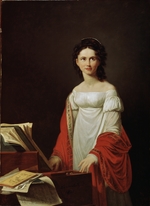 Courteille, Nicolas, de - Porträt der Sängerin Anna Borunowa