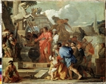 Bourdon, Sébastien - Kaiser Augustus vor dem Grab Alexanders des Großen
