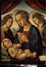 Santi, Giovanni - Madonna mit Jesuskind und Engeln