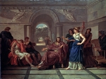 Lagrenée, Jean-Jacques - Helena erkennt den Telemachos, Sohn des Odysseus wieder