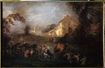 Watteau, Jean Antoine - Die Strapazen des Krieges