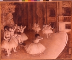Degas, Edgar - Die Tanzklasse auf der Bühne