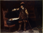 Delaroche, Paul Hippolyte - Cromwell am Sarg Karls I.