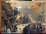 Kiwschenko, Alexei Danilowitsch - Die russische Armee überquert die Teufelsbrücke 1799