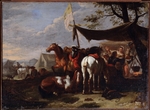 Bloemen, Jan Frans, van - Heerlager der Kavallerie