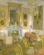Rubzow, Alexander Alexandrowitsch - Das Wohnzimmer im Gutshaus Marjino