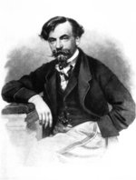 Unbekannter Künstler - Porträt von Schriftsteller Iwan Iwanowitsch Panajew (1812-1862)