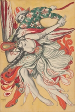 Bakst, Léon - Plakat zum Ballett Der Feuervogel (L'Oiseau de feu) von I. Strawinski