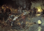 Siemiradzki, Henryk - Die Niederlage des Großfürsten Swjatoslaw I. von Kiew bei Dorostolon 971