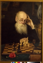 Mjasojedow, Grigori Grigorjewitsch - Allein mit dem Schachspiel