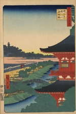 Hiroshige, Utagawa - Der Zojoji Tempel bei Akabane (Einhundert Ansichten von Edo)