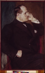 Maljutin, Sergei Wassiljewitsch - Porträt des Malers Stanislaw Schukowski (1873-1944)