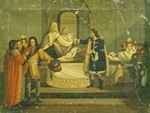 Unbekannter Künstler - Peter der Große mit dem Kardinal Richelieu