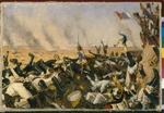 Wereschtschagin, Wassili Wassiljewitsch - Das Ende der Schlacht von Borodino am 26. August 1812