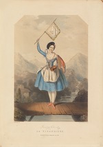 Unbekannter Künstler - Balletttänzerin Fanny Cerrito (1817-1909) im Ballett La Vivandière