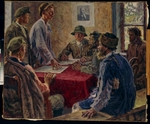 Morawow, Alexander Viktorowitsch - Eine Sitzung des Komitees der Ärmsten 1918