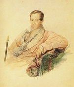 Brüllow (Briullow), Karl Pawlowitsch - Porträt von Sergei Iwanowitsch Turgenew (1792-1827)