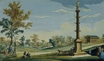 Chatelain, Jean Baptiste Claude - Blick auf die Stowe Gardens in Buckinghamshire