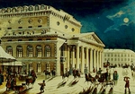 Französischer Meister - Das Kaiserliche Bolschoi Theater in Sankt Petersburg