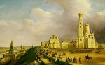 Tschernezow, Grigori Grigorjewitsch - Eine Parade im Moskauer Kreml 1839