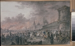 Unbekannter Meister des 19. Jhs. - Brand in Moskau am 15. September 1812
