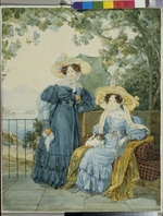 Brüllow (Briullow), Alexander Pawlowitsch - Porträt Gräfin Ekaterina Voronzowa (1780–1836) und Fürstin Elena Golizyna (1776–1855)