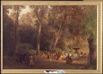Achenbach, Oswald - Im Park der Villa Torlonia in Rom