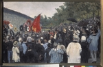 Repin, Ilja Jefimowitsch - Eine Trauerversammlung auf dem Friedhof Père Lachaise von Paris