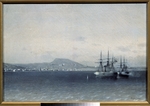 Fessler, Adolf - Die türkische Flotte bombardiert die Stadt Feodossija 1878