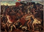 Poussin, Nicolas - Die Schlacht der Israeliten mit den Amalekitern