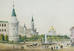 Unbekannter Künstler - Der Kremlgarten in Moskau