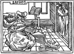 Deutscher Meister - Illustration für das Buch De mulieribus claris (Über berühmte Frauen) von Giovanni Boccaccio