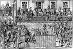 Tortorel, Jacques - Tod des Königs Heinrich II. bei einem Turnierzweikampf